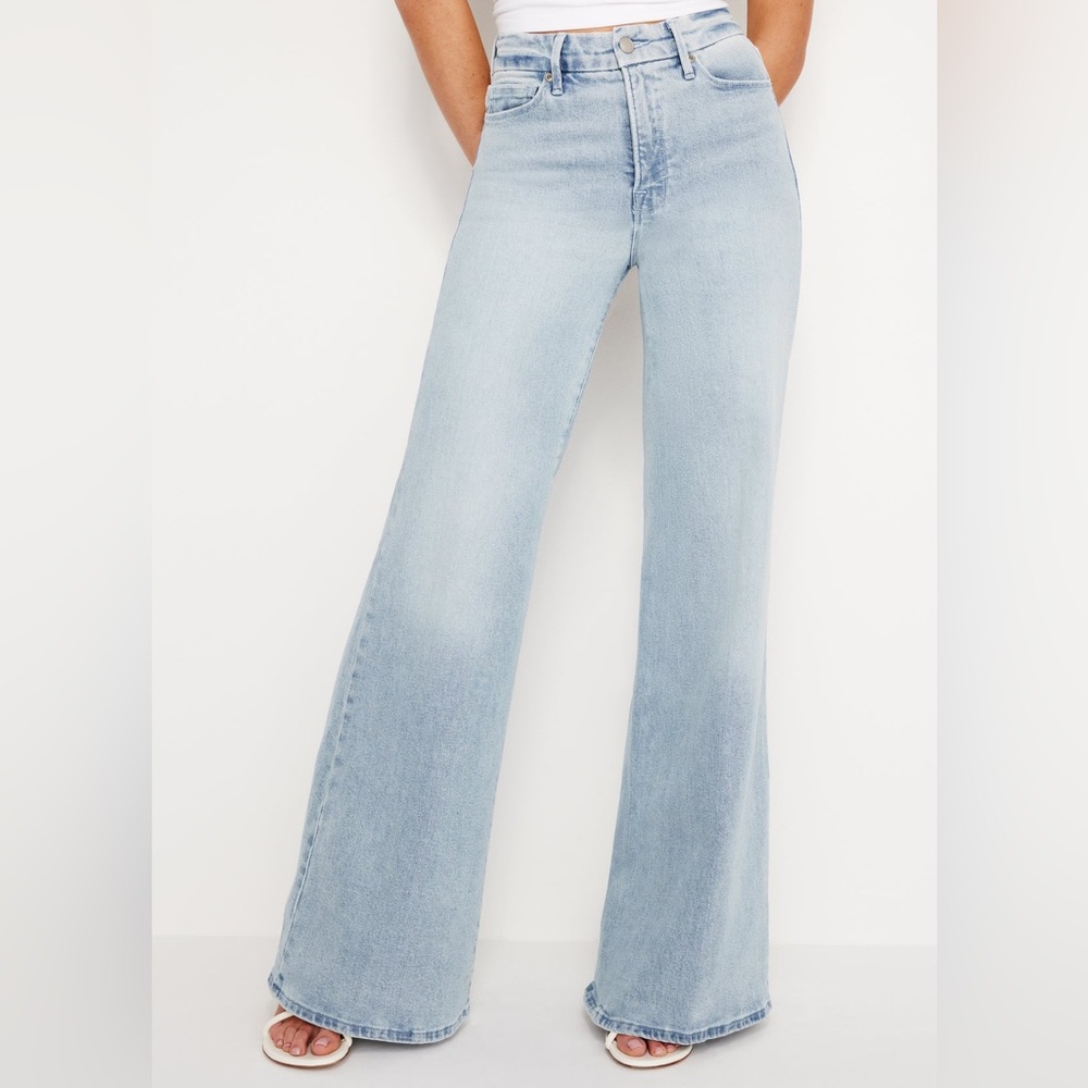 GOOD AMERICAN PLUS Palazzo Jeans